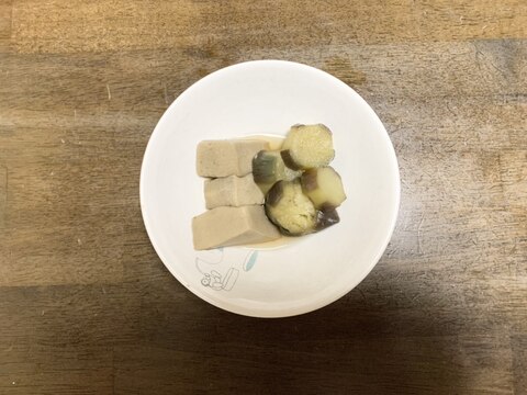 なすレシピ　なすと高野豆腐の煮物